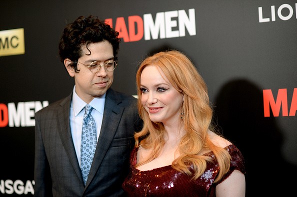 Christina Hendricks and her husband