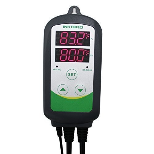 (VIDEO Review) Inkbird Itc-308 Digital Temperature Controller Outlet Thermostat, 2-stage, 1100w, w/ Sensor