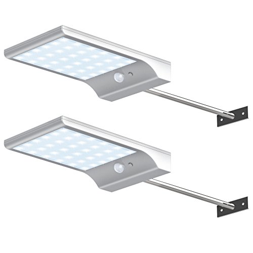 Video Review Innogear Solar Gutter Lights Wall Sconces With Mounting Pole Outdoor Motion Sensor Detector Light Security Lighting For Barn Porch Garage Pack Of 2 Best Deals Boomsbeat
