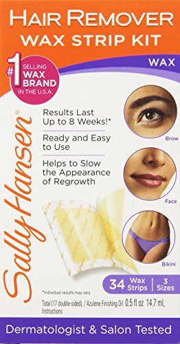 Video Review Sally Hansen Hair Remover Wax Strip Kit For Face