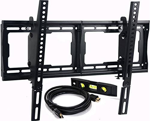 (VIDEO Review) VideoSecu Mounts Tilt TV Wall Mount Bracket for Most 23"- 75" Samsung, Sony, Vizio, LG, Sharp LCD LED Plasma TV with VESA 200x100 400x400 to 600x400mm, Bonus HDMI Cable and Bubble Lev