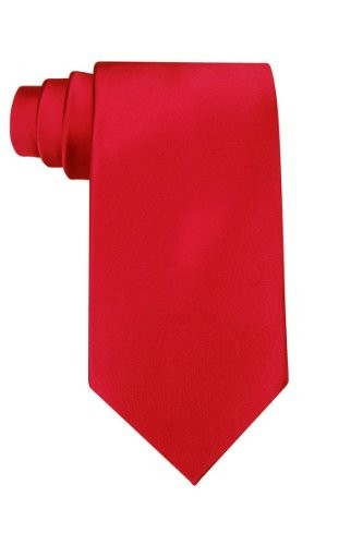 (VIDEO Review) Solid red polyester tie