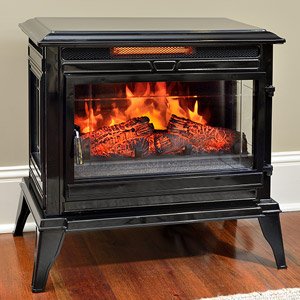 Video Review Jackson Black Infrared Electric Fireplace Heater