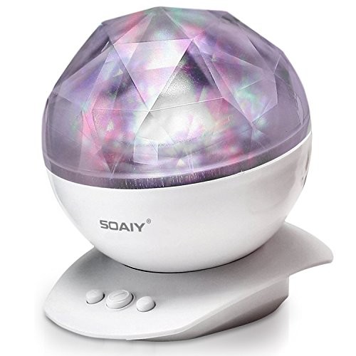 Video Review Soaiy Christmas Gift Rotation Color Changing Aurora Projection Led Night Light Lamp Relaxing Show Decorative Mood Baby Nursery Kids Bedroom Living Room Best Deals Aurora Projection Led Night Light Lamp