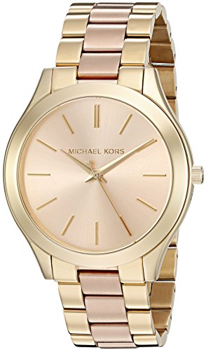 (video Review) Michael Kors Women's Slim Runway Gold-tone Watch Mk3493 