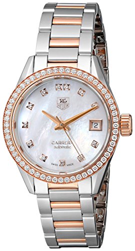 Video Review Tag Heuer Women S War2453 Bd0772 Diamond Accented Rose Gold And Stainless Steel Automatic Watch Best Deals Boomsbeat