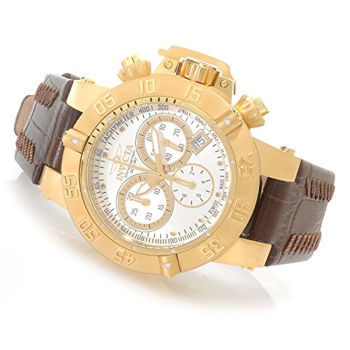 (VIDEO Review) Invicta Women's Subaqua Noma III Swiss Made Quartz Chronograph Stainless Steel Leather Strap Watch