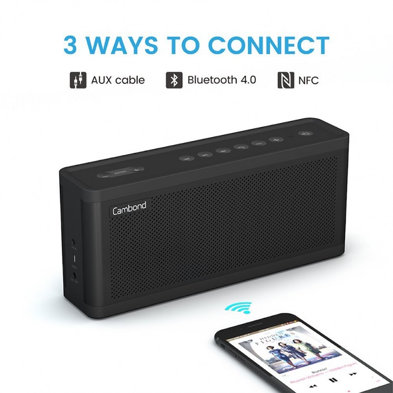 (VIDEO Review) Bluetooth Speaker Bass Control Cambond Wireless Portable Loud Speaker