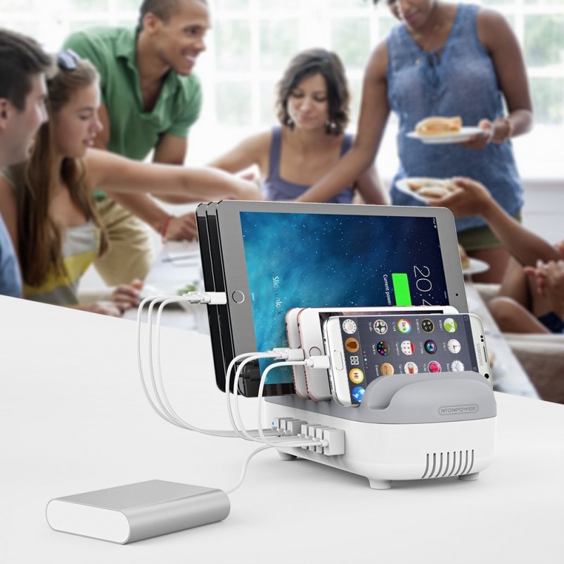 (VIDEO Review) NTONPOWER Charging Station Dock and Organizer for Multiple Devices Mini Bus Design with 10 USB