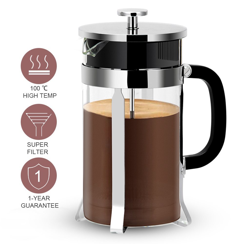 (Review) French Press Coffee Maker, Ymiko French Coffee Press (8 Cup, 1