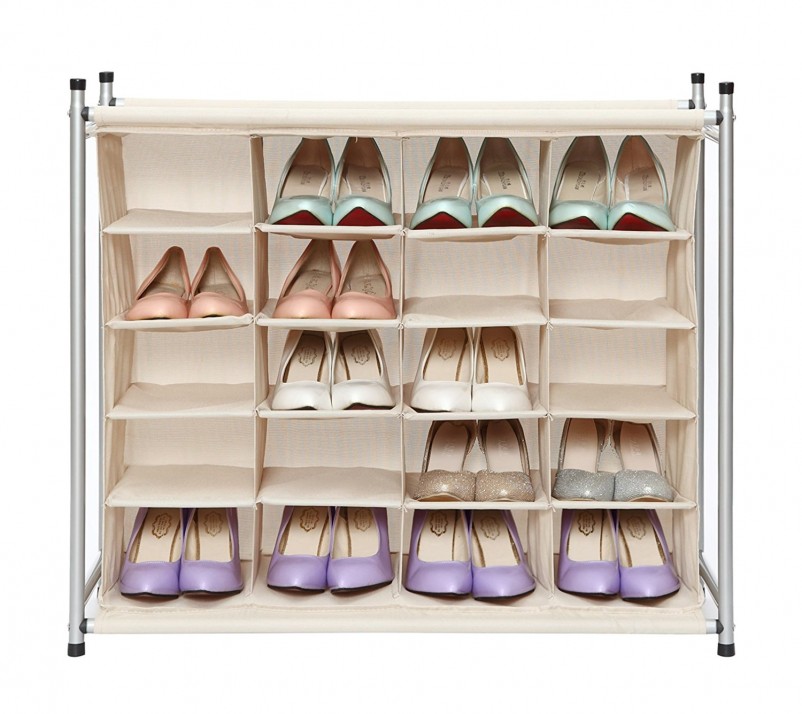 StorageManiac 5-Tier 20-Pair Shoe Rack