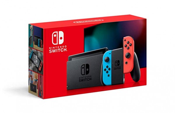 Nintendo Switch with Neon Blue and Neon Red Joy Con Nintendo Switch with Neon Blue and Neon Red Joy Con