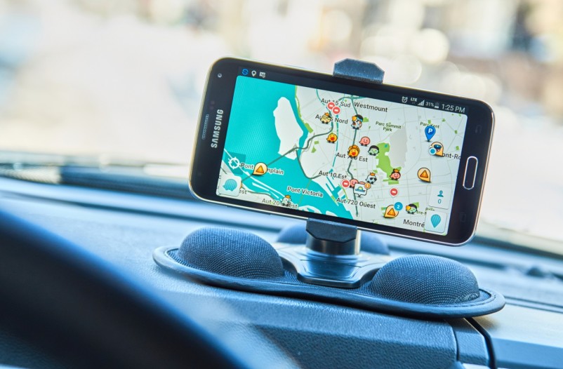 GPS using waze app