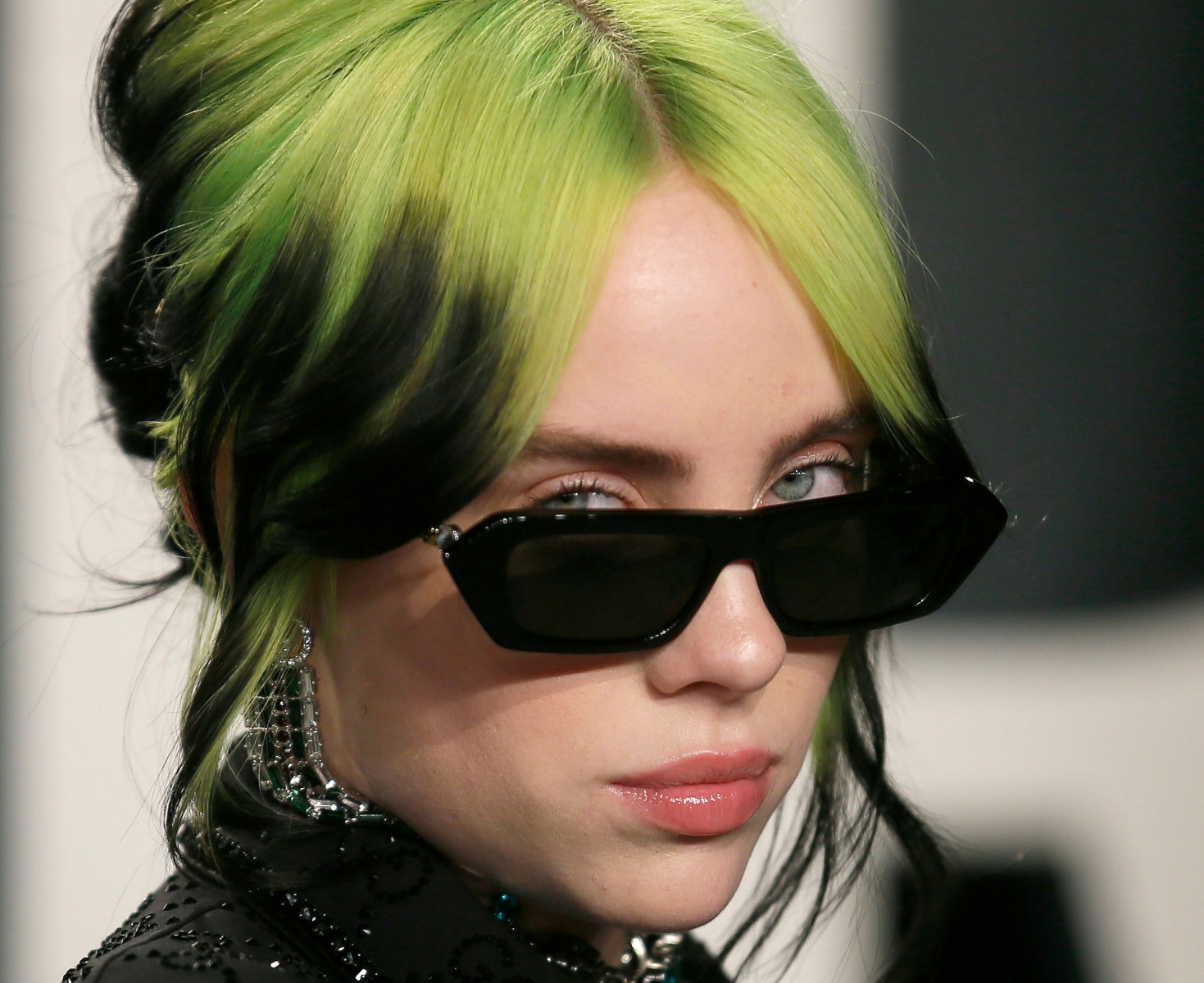 Billie Eilish's green and blue style - wide 5