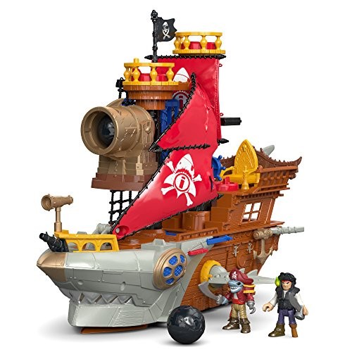 (VIDEO Review) Fisher-Price Imaginext Shark Bite Pirate ...